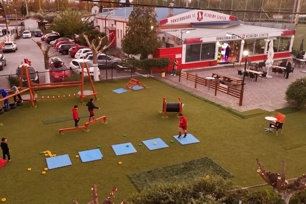 NRG sports Cafe Panserraikos FC academy παιδότοπος